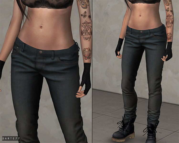 Low Rise Jeans by Darte77 / Sims 4 CC