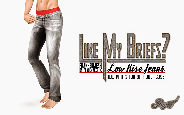 Like My Briefs? Low Rise Jeans by Peacemaker IC / TS4 CC