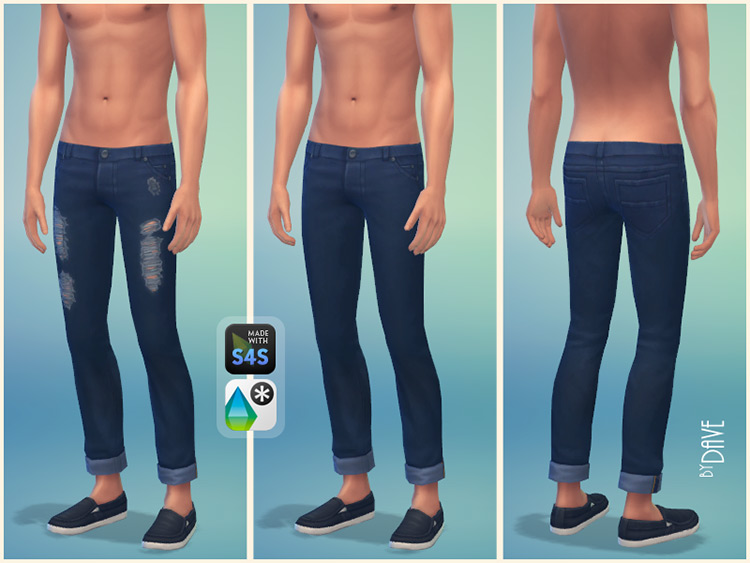 Sims 4 Low Rise Jeans CC  Maxis Match   Alpha    - 6