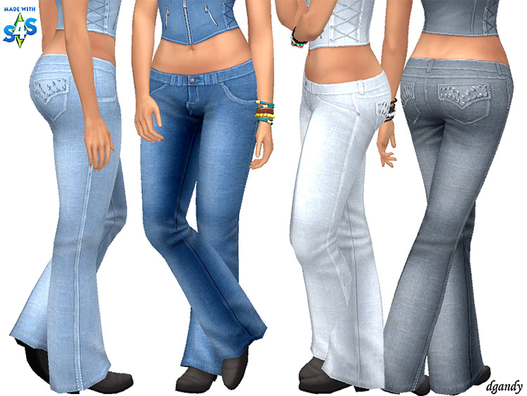 Sims 4 Low Rise Jeans CC  Maxis Match   Alpha    - 57