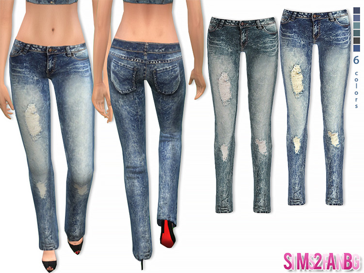 47 – Female Skinny Jeans by sims2fanbg / Sims 4 CC