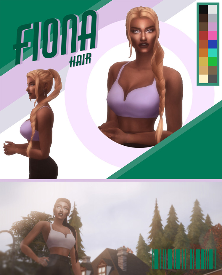 Fiona Hair / Sims 4 CC