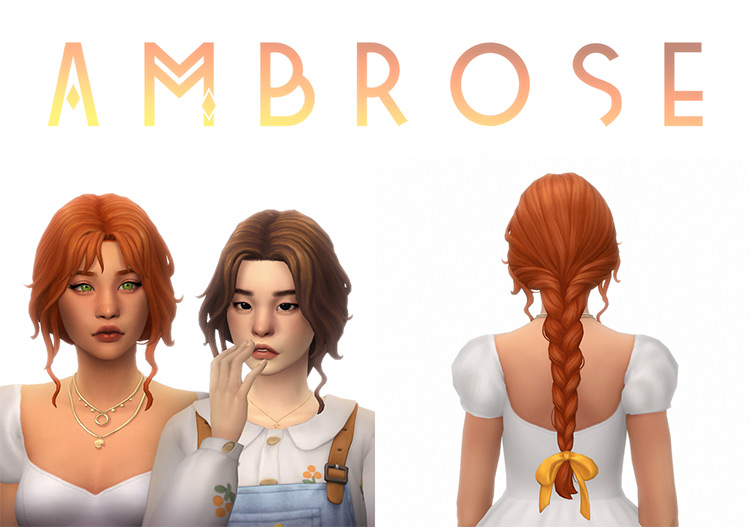 Ambrose Hair / Sims 4 CC