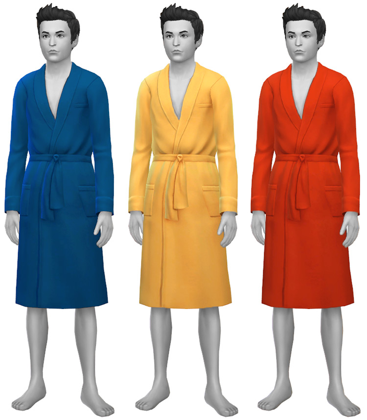 Custom Bathrobe CC for The Sims 4  Male   Female    FandomSpot - 3