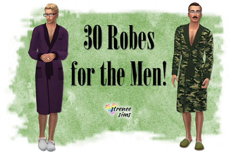 Family Robes: 30 For The Men / Sims 4 CC