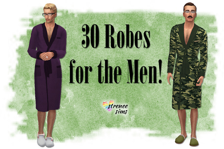 Custom Bathrobe CC for The Sims 4  Male   Female    FandomSpot - 39