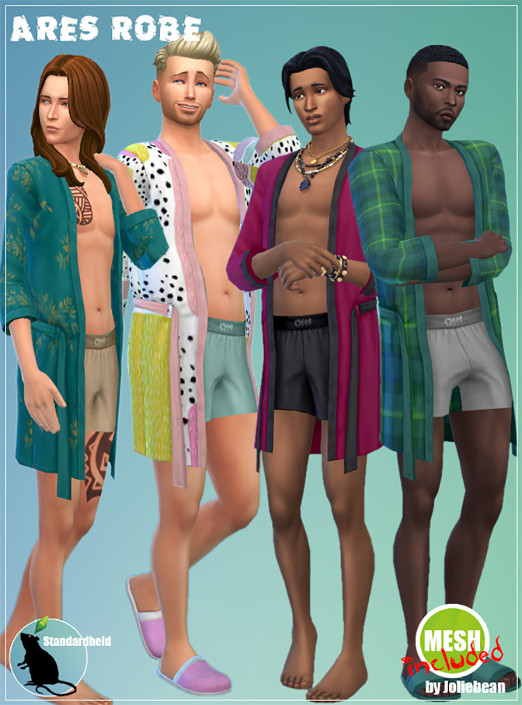 Custom Bathrobe CC for The Sims 4  Male   Female    FandomSpot - 28