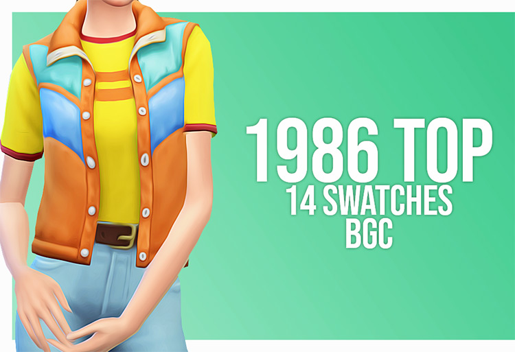 1986 Top / Sims 4 CC