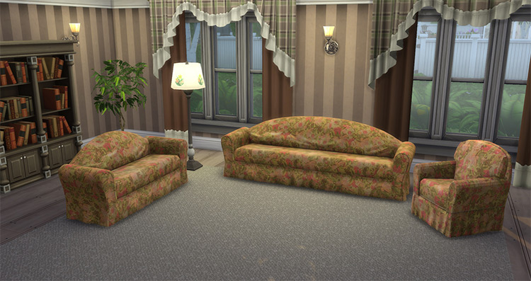 Floral Fantasy Couches / Sims 4 CC