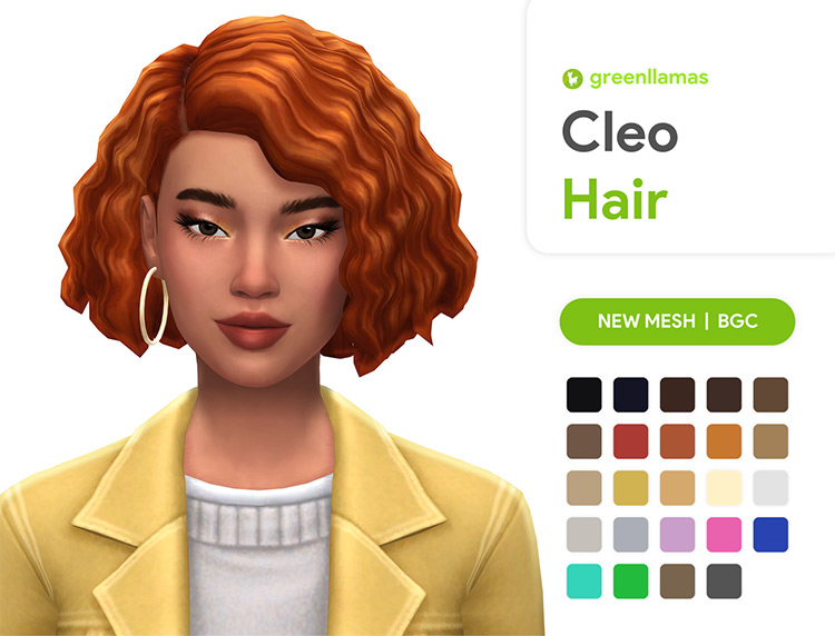 Cleo Hair / Sims 4 CC