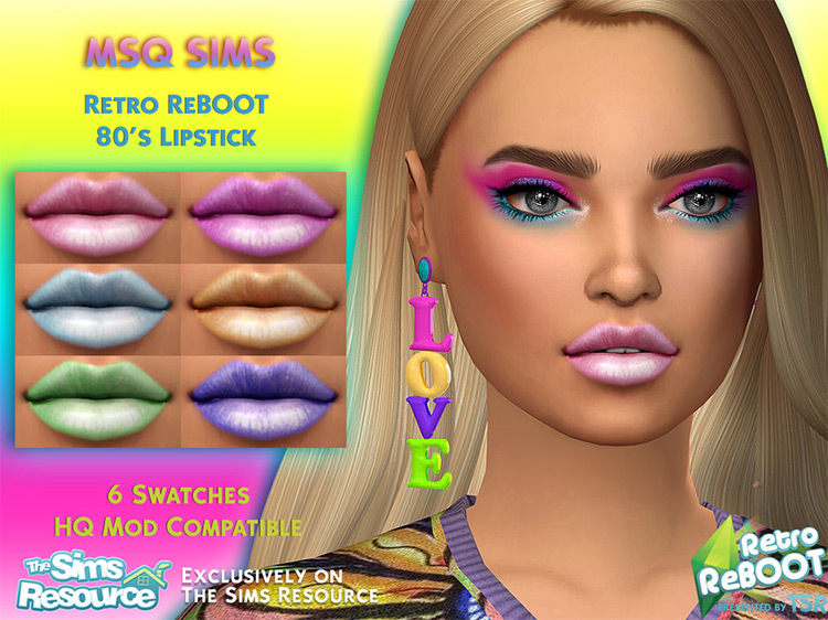 ‘80s Lipstick / Sims 4 CC
