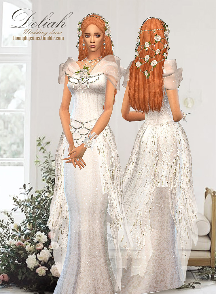 Sims 4 Alpha CC Wedding Dresses  The Ultimate Collection   - 28