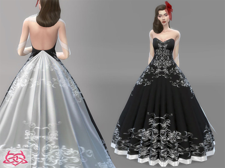 Wedding Dress 1 by Colores Urbanos / Sims 4 CC