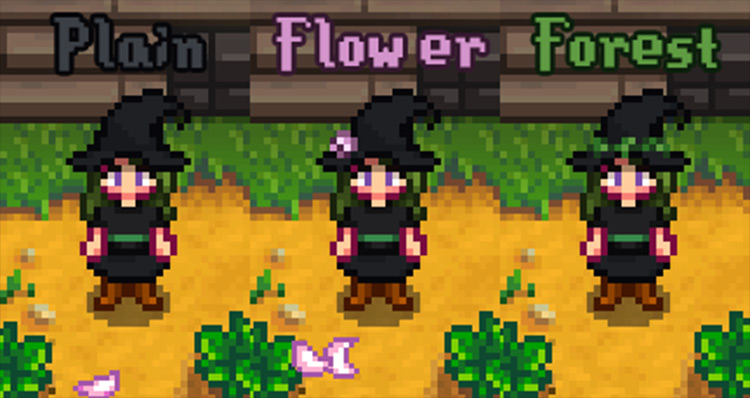 Witch Hats Stardew Valley mod