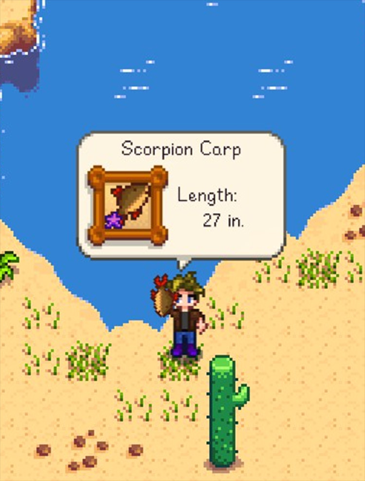 Desert Fishing Stardew Valley mod screenshot