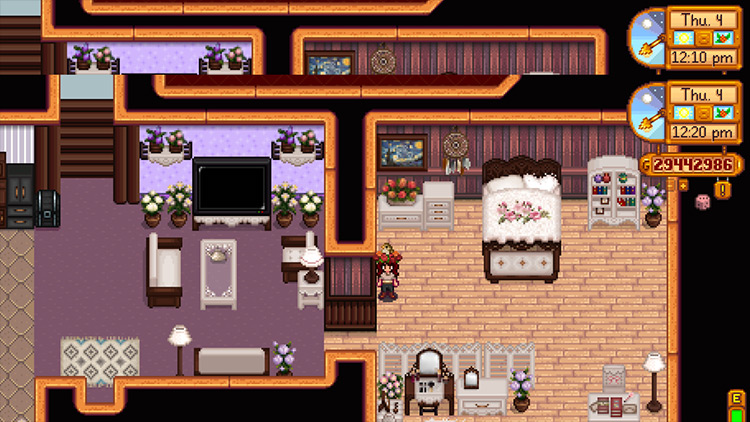 Dark Wood and Cream Furniture Conversions Stardew Valley mod