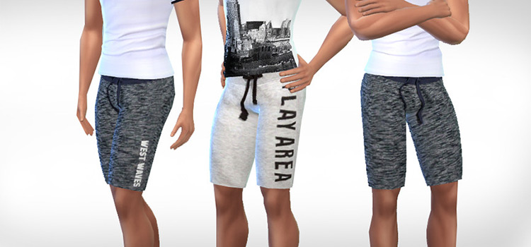 Bermuda Sports Shorts TS4 Custom Content