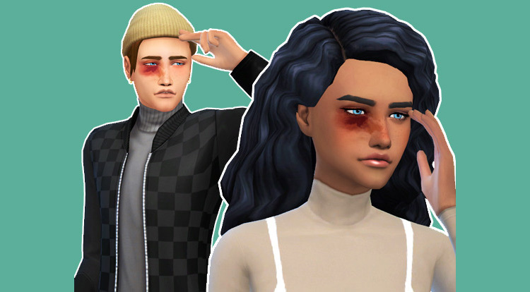 hair covers eyes sims 4