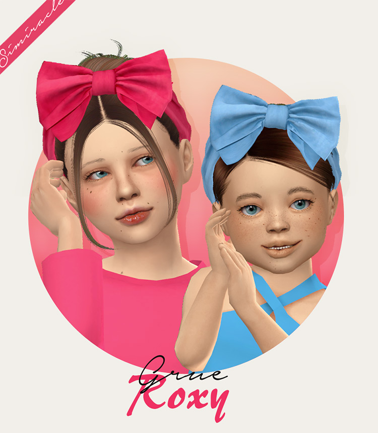 Grue Roxy Bow Sims 4 CC screenshot