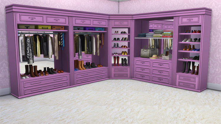 Walk In Closets Sims 4 CC screenshot