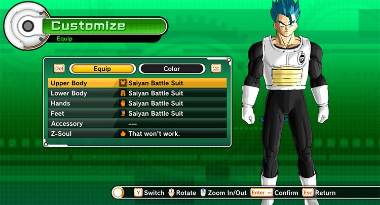 Saiyan Battle Suit Xenoverse 1