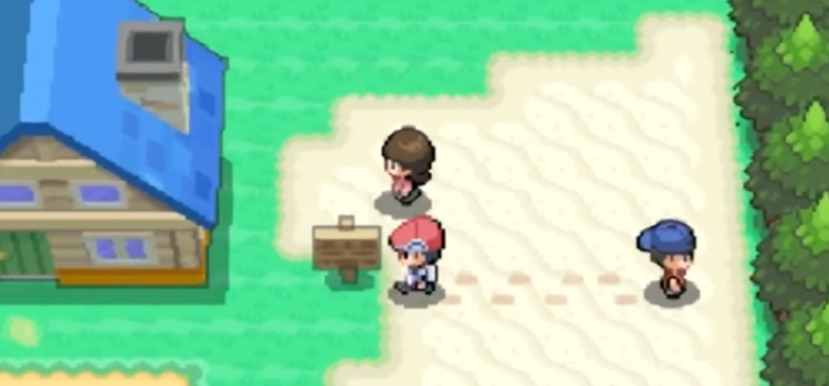 HD screenshot of Pokemon Platinum town