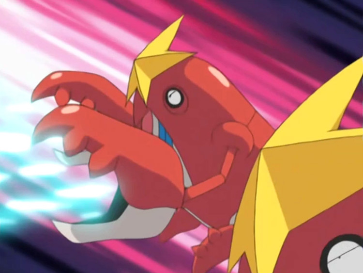 Crawdaunt from the Pokémon anime