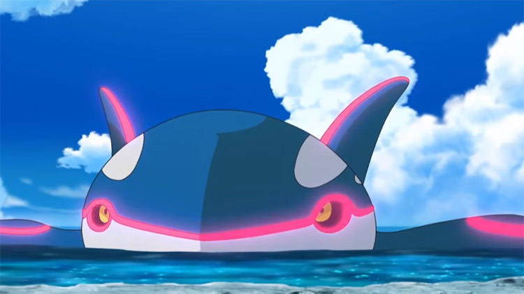 Kyogre Hoenn Pokemon anime screenshot