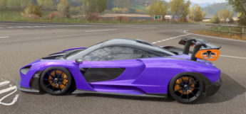 McLaren Senna purple - Forza Horizon 4 Screenshot