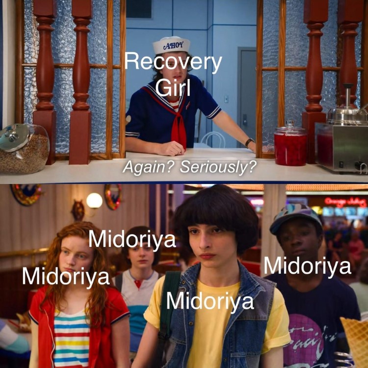 Recovery girl, again? Seriously? Midoriya meme