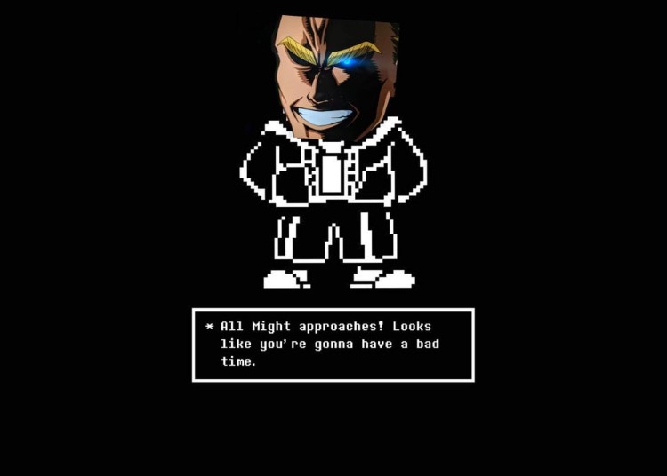 All might approaches! Old video game meme