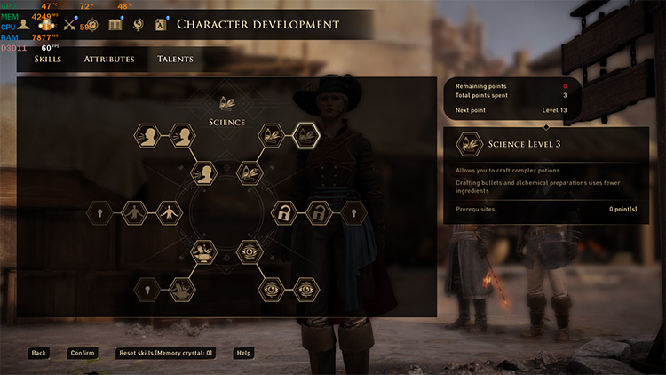 No Skill and Talents Points Requirements GreedFall mod