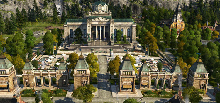Temple Building Modded into Anno 1800