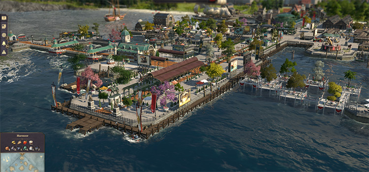 Harbour Ornaments mod for Anno 1800