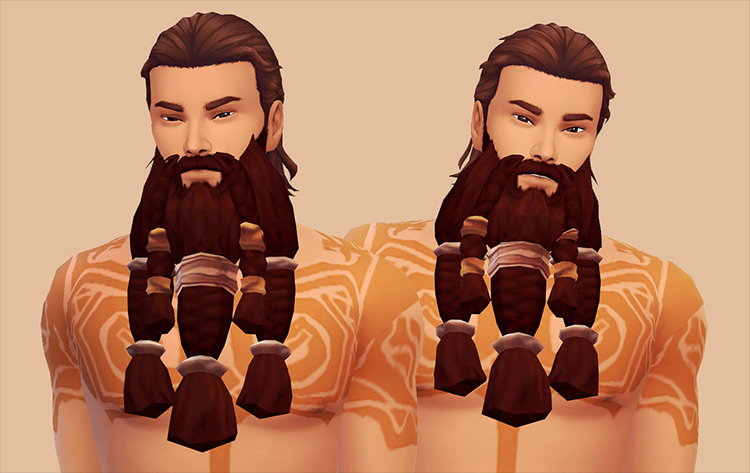 Stormheim Beard CC for Sims 4
