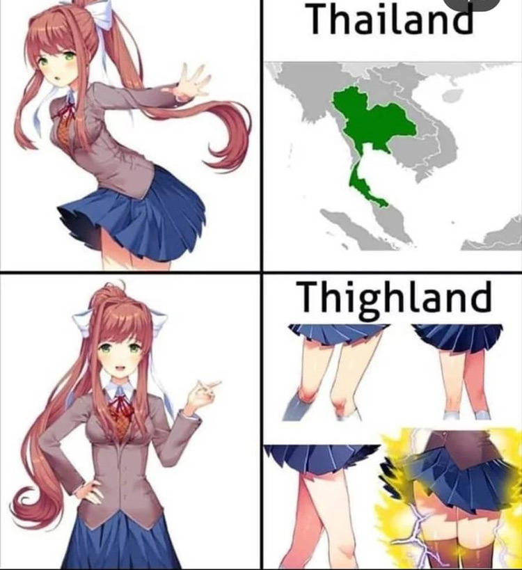Thailand vs Thigh Land meme