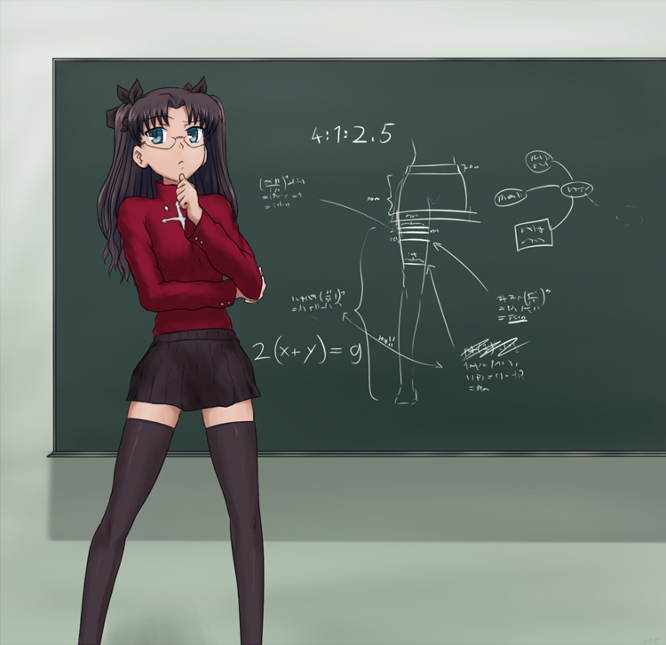 Anime girl zettai ryoiki formula meme