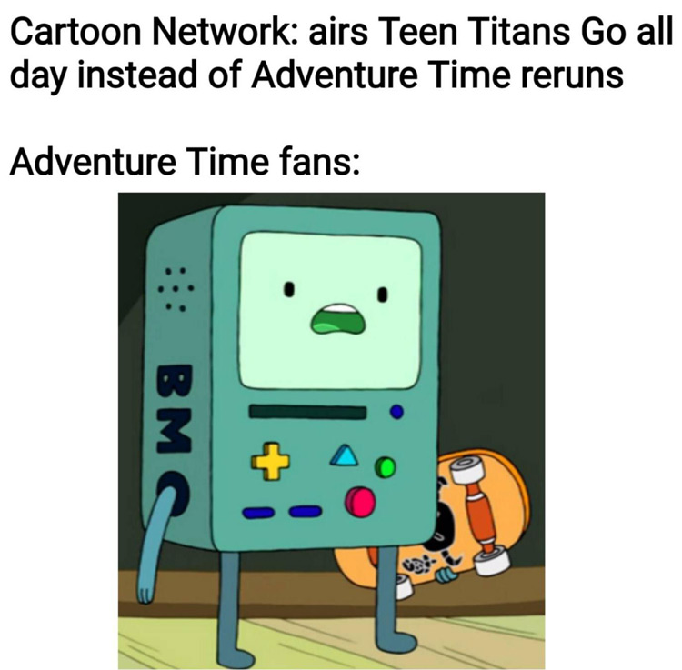 Bmo Adventure Time shocked meme