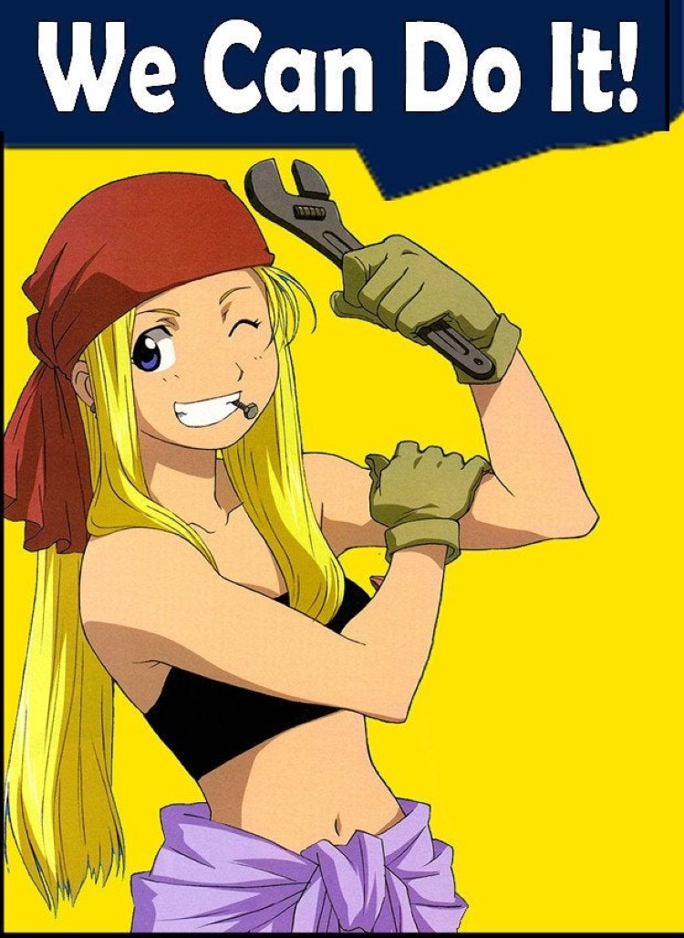 We can do it Winry poster meme