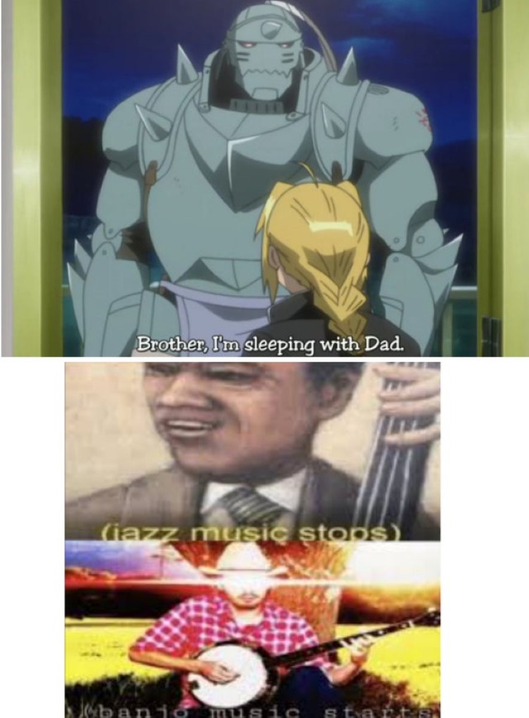 Brother, Im sleeping with Dad subtitles meme