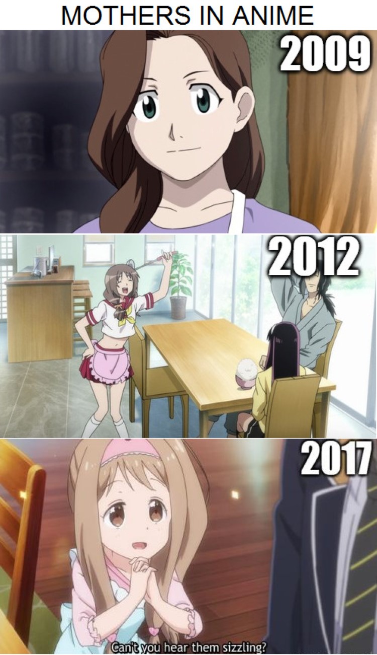 Mothers in anime, FMA 2009 to 2017 (can you hear them sizzling)