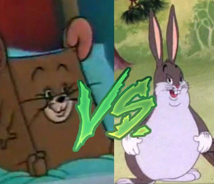Jerry mouse vs Chungus Bugs