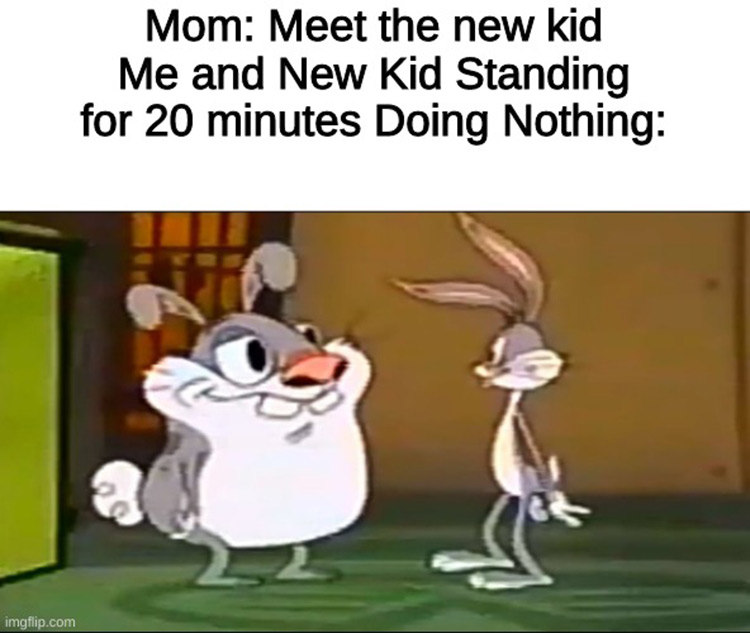 Meet the new kid Bugs Bunny meme
