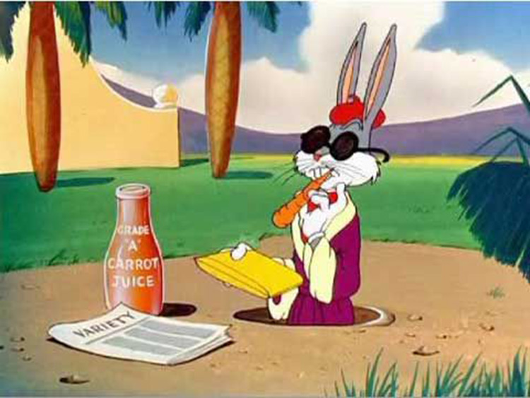 Rich Bugs Bunny carrot meme