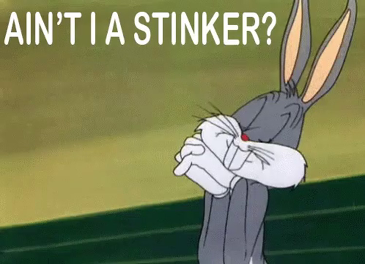 Aint I a Stinker? Bugs Bunny meme