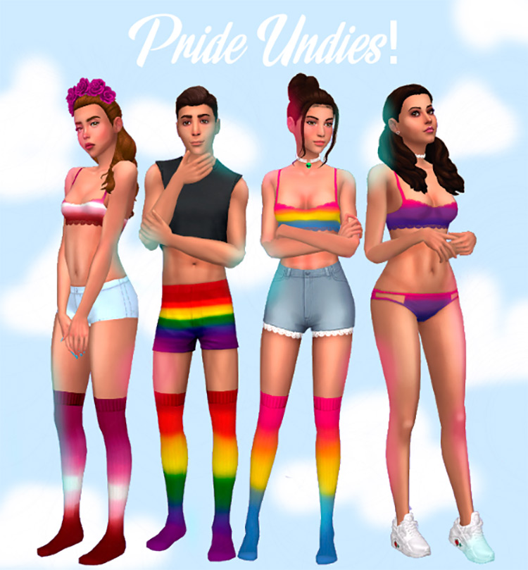 Pride Undies Sims 4 CC