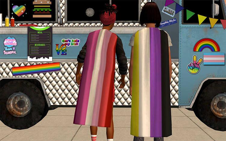 Pride Flag Accessory Sims 4 CC