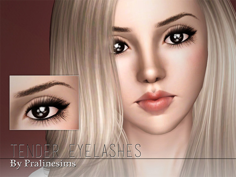 Tender Eyelashes for Sims 3