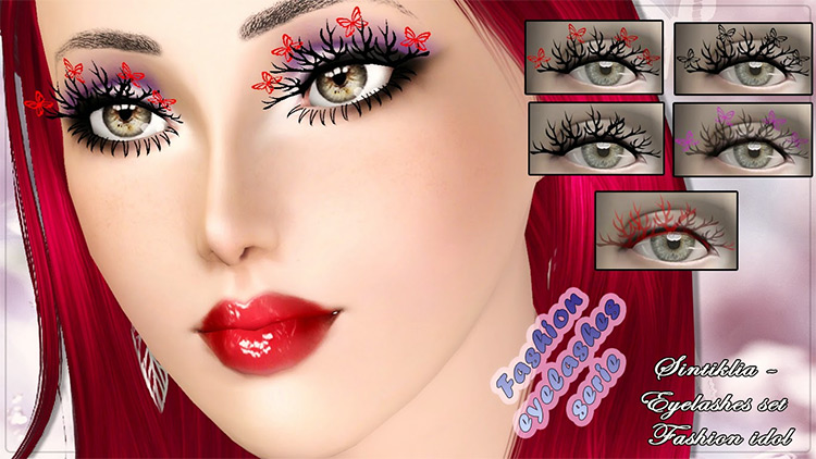 Fashion Idol Eyelashes Sims 3 CC screenshot