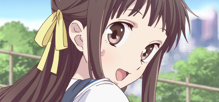 Schoolgirl Tohru Honda anime screenshot